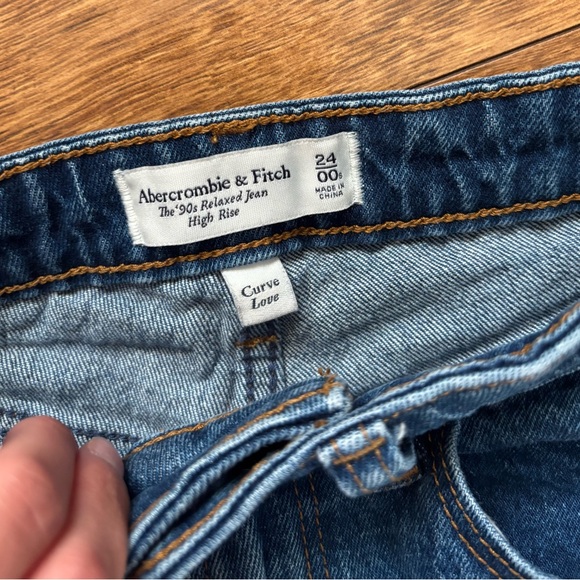 Abercrombie & Fitch Blue Flare Wide Leg Jeans - Picture 4 of 4